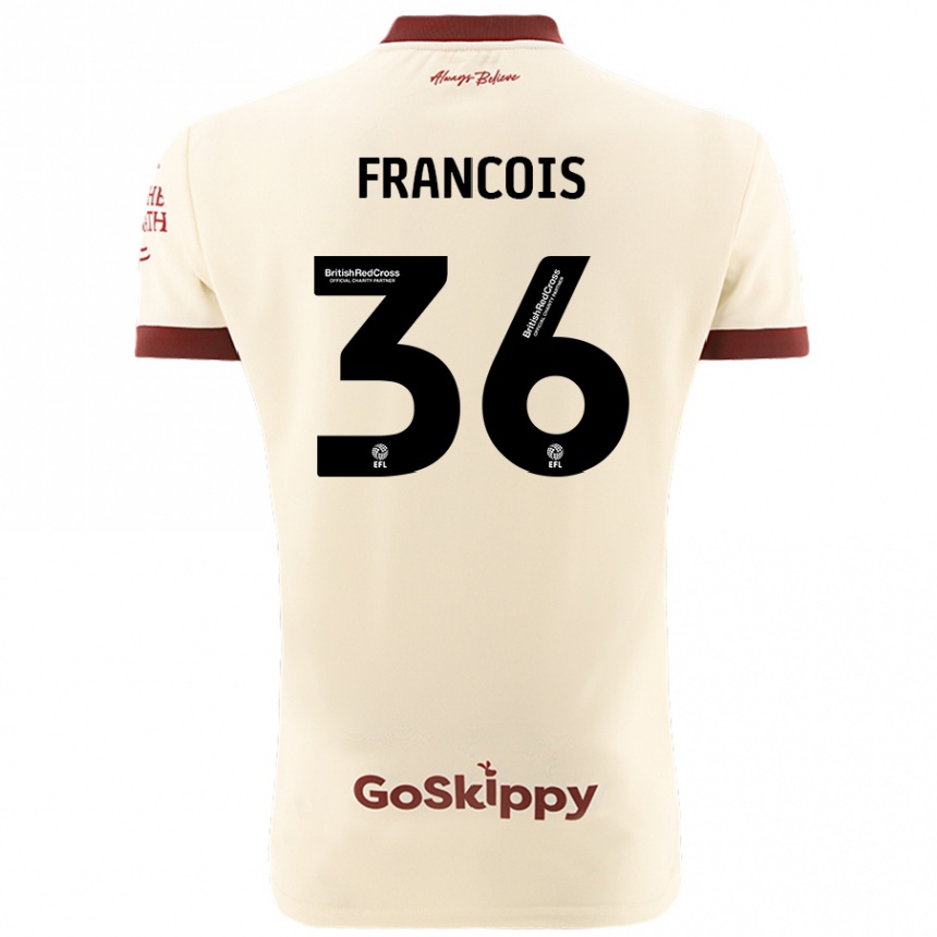 Kids Football Marlee Francois #36 Cream White Away Jersey 2024/25 T-Shirt Uk