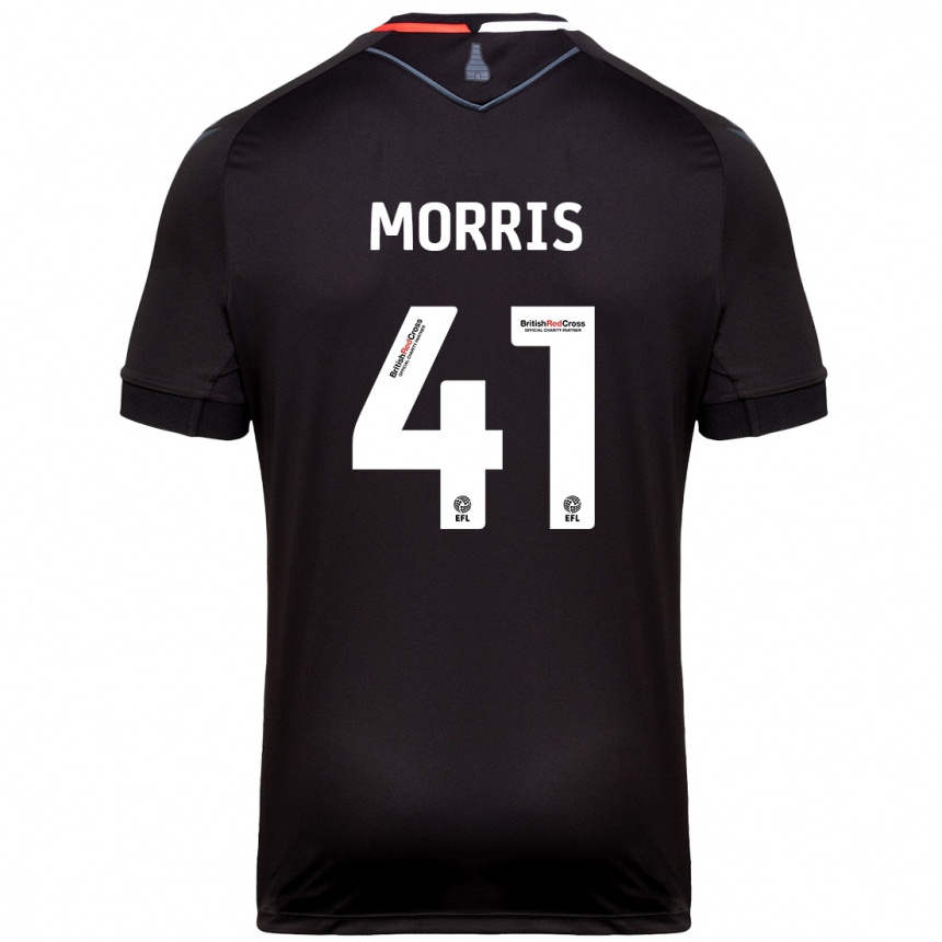 Kids Football Scott Morris #41 Black Away Jersey 2024/25 T-Shirt Uk