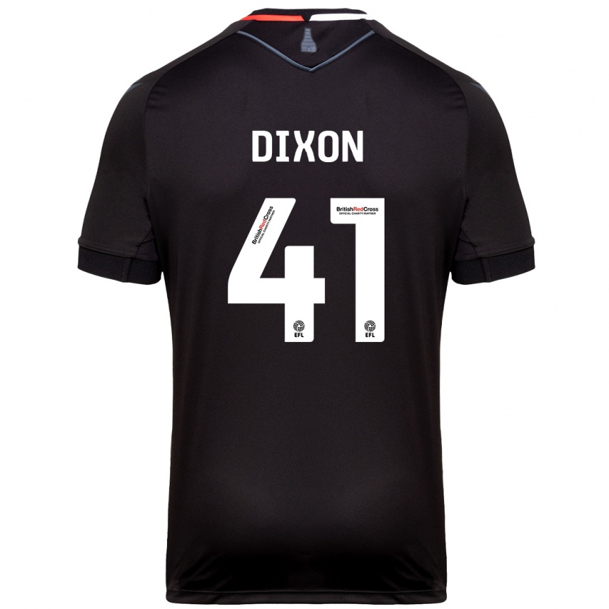 Kids Football Jaden Dixon #41 Black Away Jersey 2024/25 T-Shirt Uk