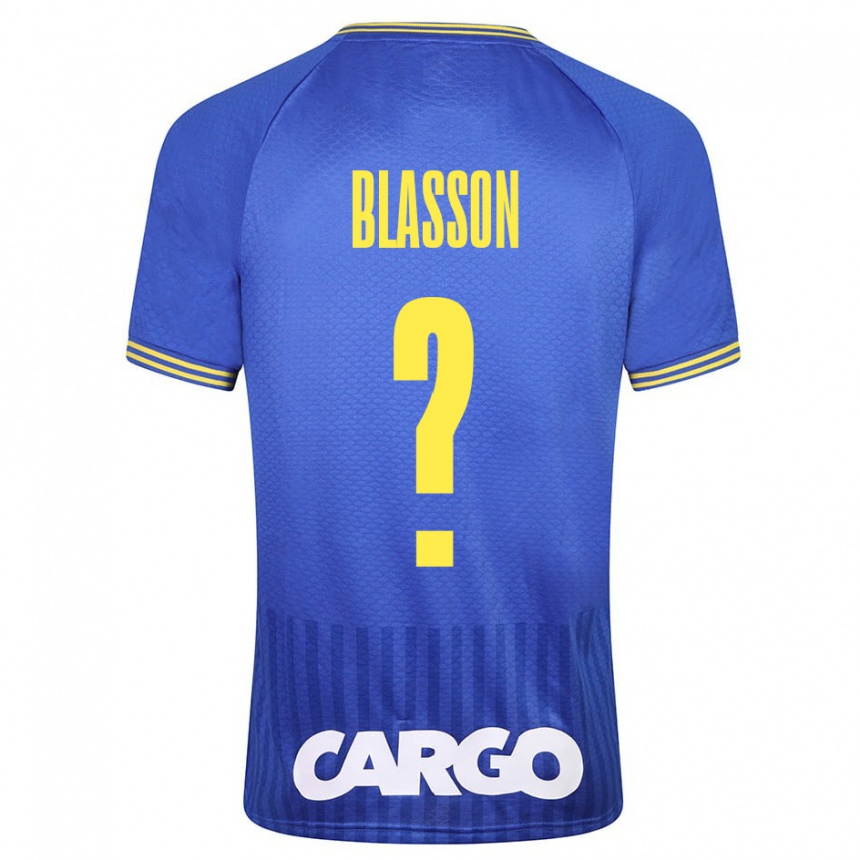 Kids Football Ariel Blasson #0 White Away Jersey 2024/25 T-Shirt Uk