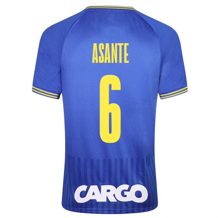 Kids Football Tyrese Asante #6 White Away Jersey 2024/25 T-Shirt Uk