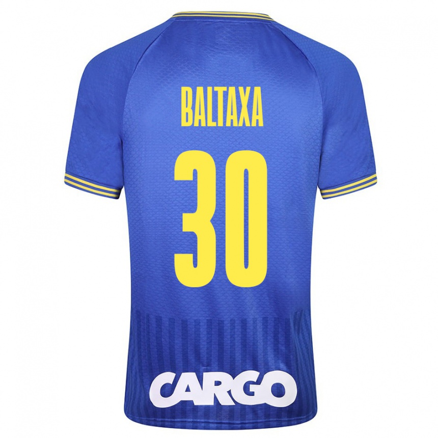 Kids Football Matan Baltaxa #30 White Away Jersey 2024/25 T-Shirt Uk