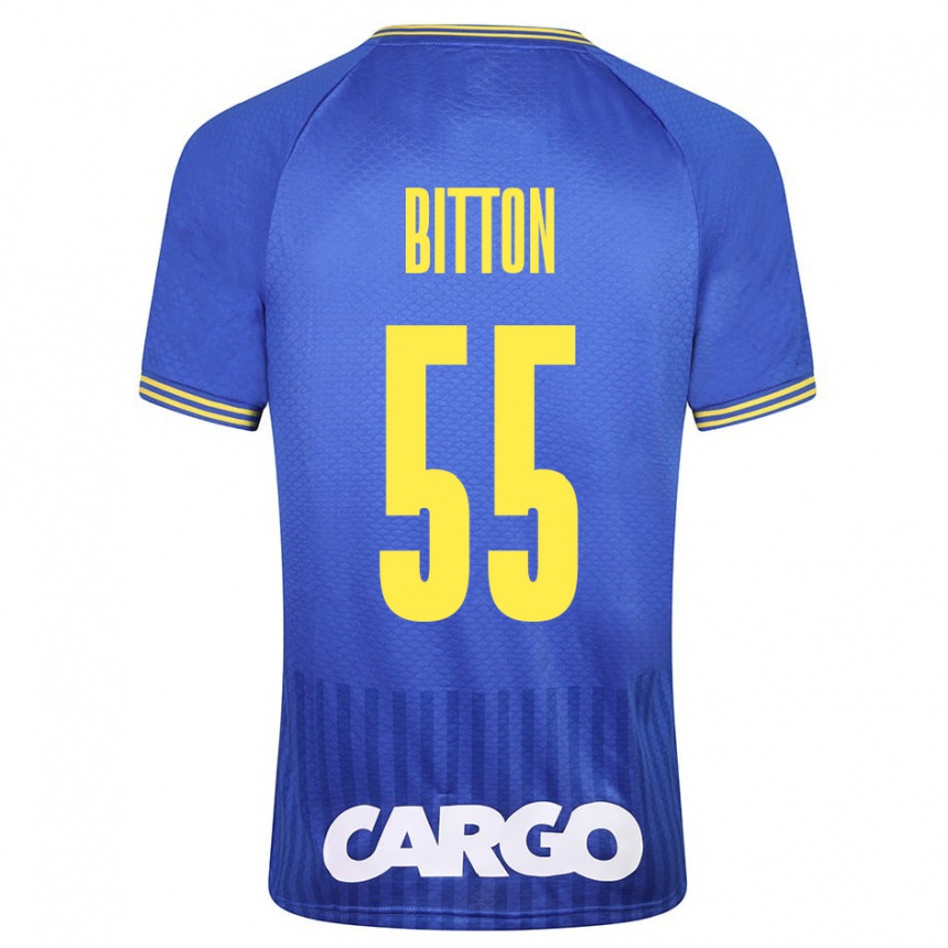 Kids Football Nir Bitton #55 White Away Jersey 2024/25 T-Shirt Uk