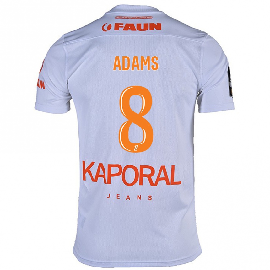 Kids Football Akor Adams #8 White Away Jersey 2024/25 T-Shirt Uk