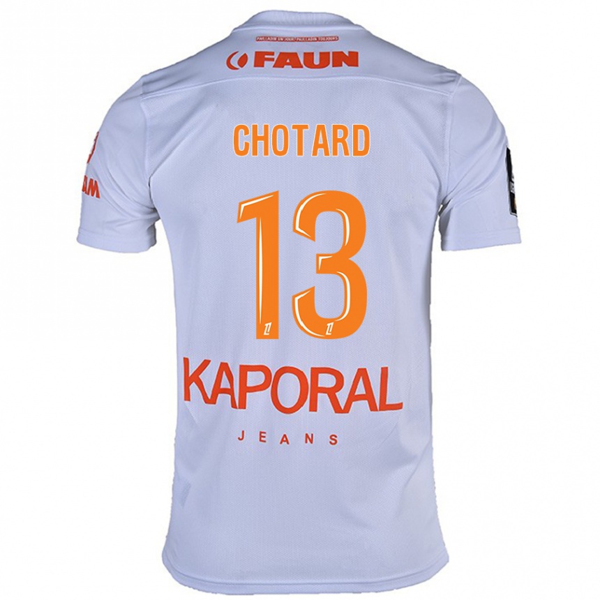 Kids Football Joris Chotard #13 White Away Jersey 2024/25 T-Shirt Uk