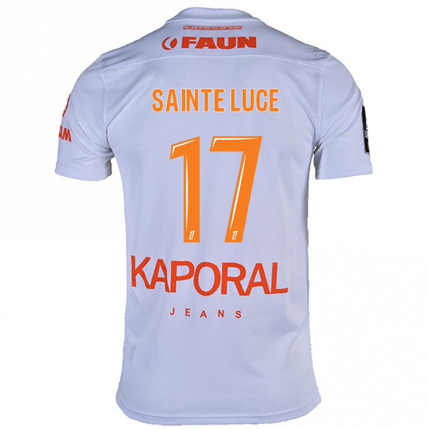 Kids Football Théo Sainte-Luce #17 White Away Jersey 2024/25 T-Shirt Uk