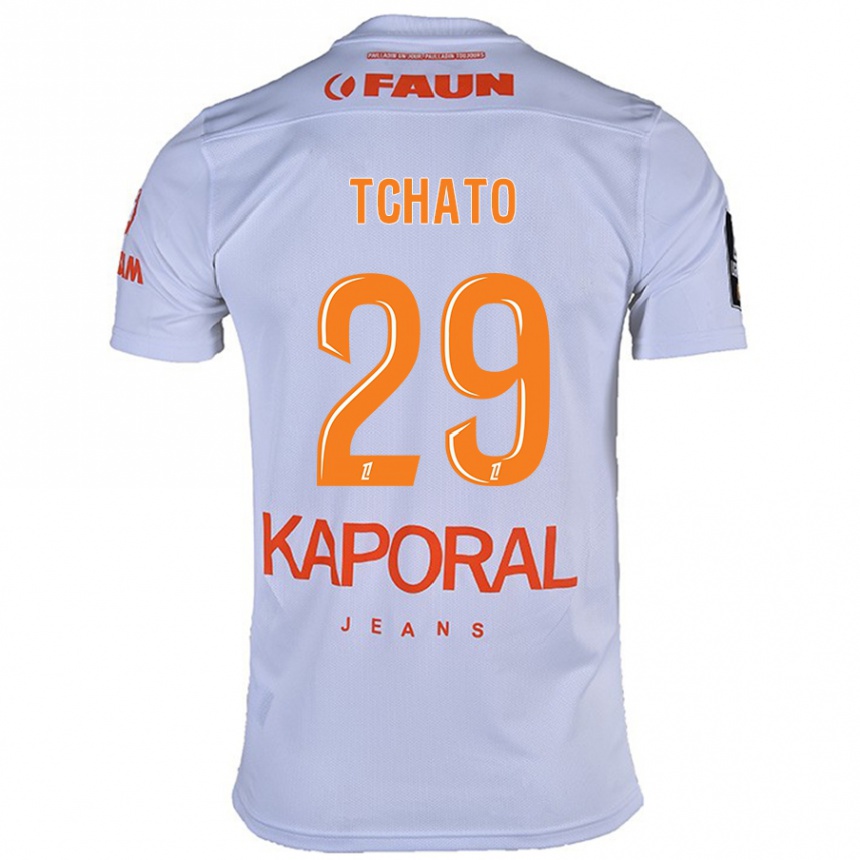 Kids Football Enzo Tchato #29 White Away Jersey 2024/25 T-Shirt Uk