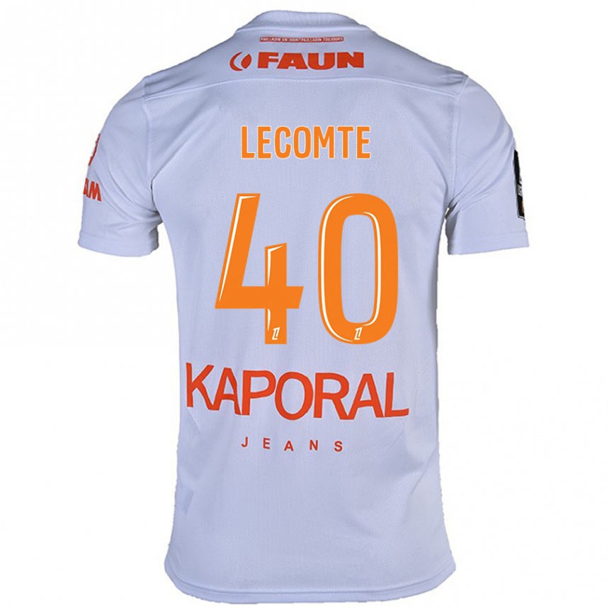 Kids Football Benjamin Lecomte #40 White Away Jersey 2024/25 T-Shirt Uk