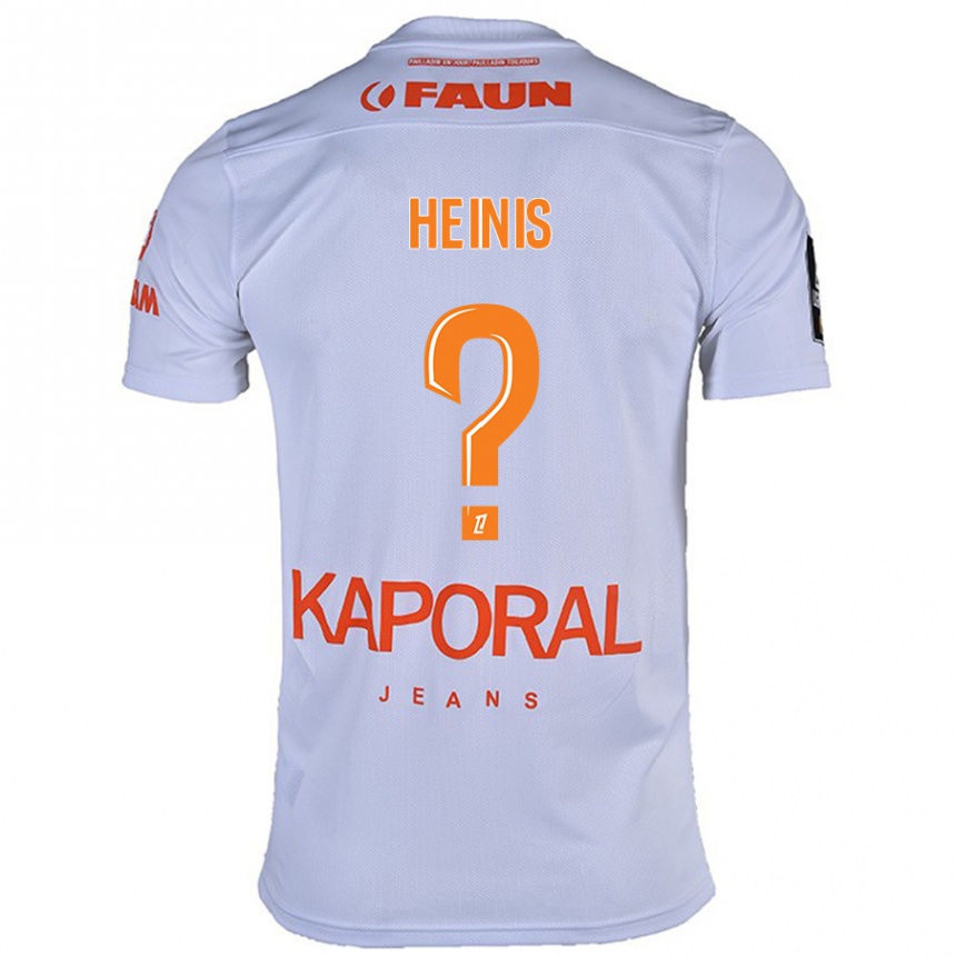 Kids Football Keahinui Heinis #0 White Away Jersey 2024/25 T-Shirt Uk