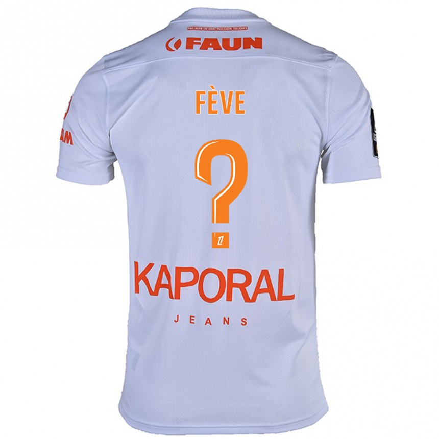 Kids Football Lino Fève #0 White Away Jersey 2024/25 T-Shirt Uk