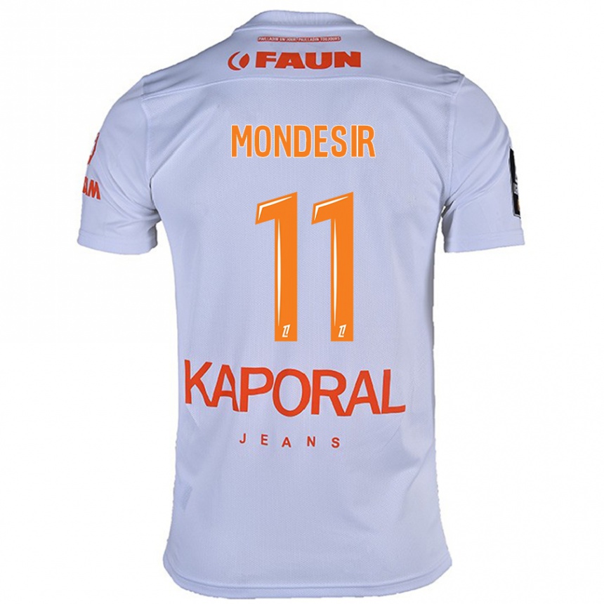 Kids Football Nérilia Mondésir #11 White Away Jersey 2024/25 T-Shirt Uk