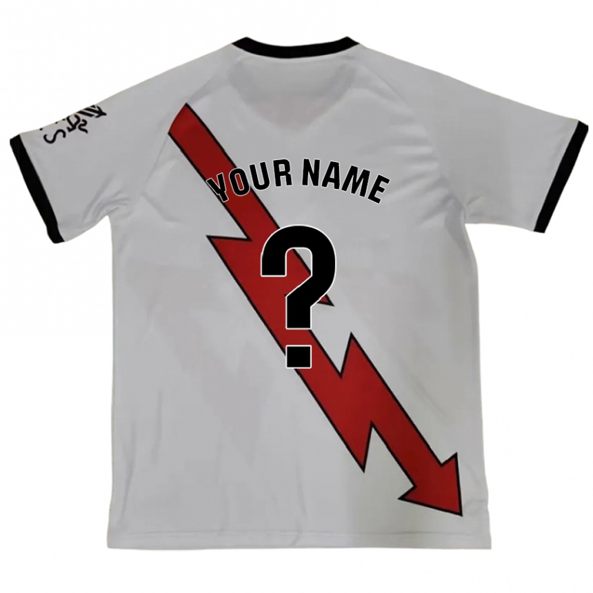 Kids Football Your Name #0 Red Away Jersey 2024/25 T-Shirt Uk