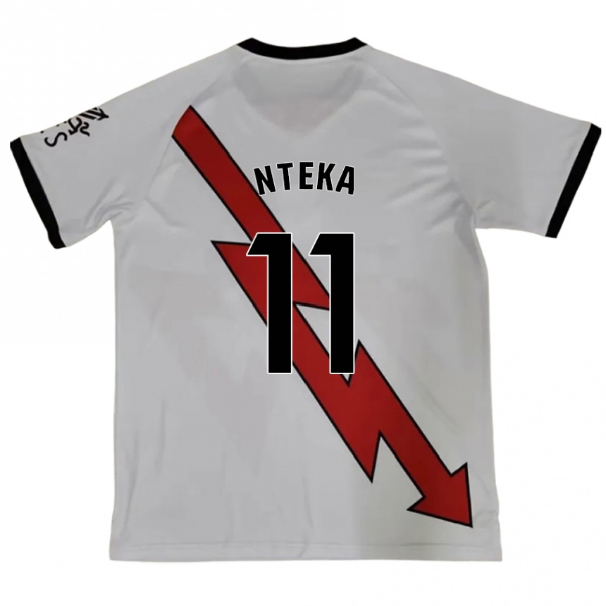 Kids Football Randy Nteka #11 Red Away Jersey 2024/25 T-Shirt Uk