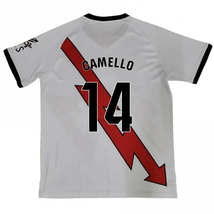 Kids Football Sergio Camello #14 Red Away Jersey 2024/25 T-Shirt Uk