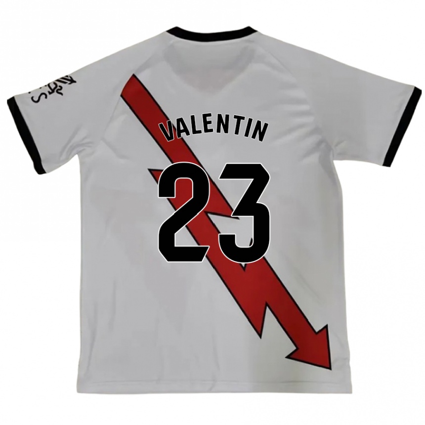 Kids Football Óscar Valentín #23 Red Away Jersey 2024/25 T-Shirt Uk