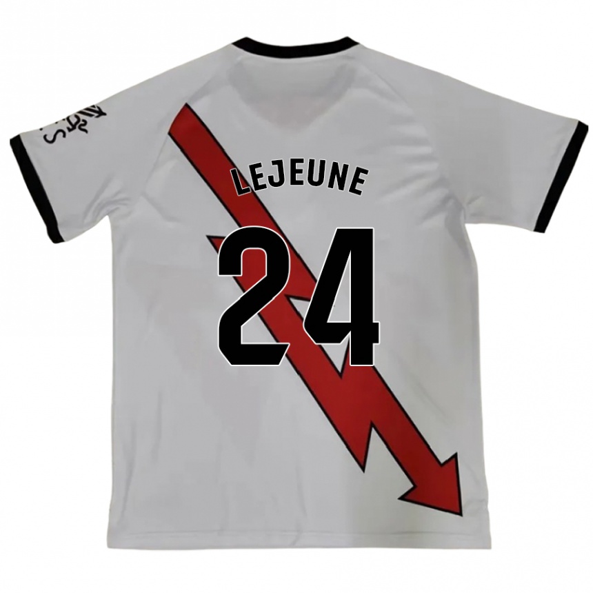 Kids Football Florian Lejeune #24 Red Away Jersey 2024/25 T-Shirt Uk