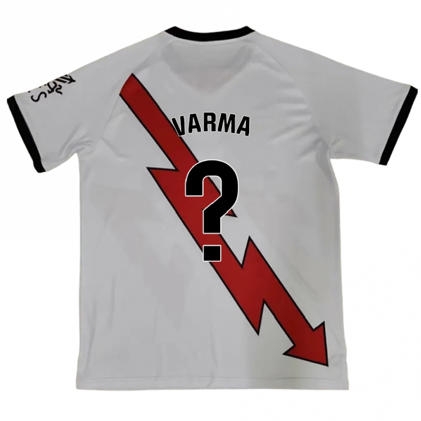 Kids Football Roman Varma #0 Red Away Jersey 2024/25 T-Shirt Uk