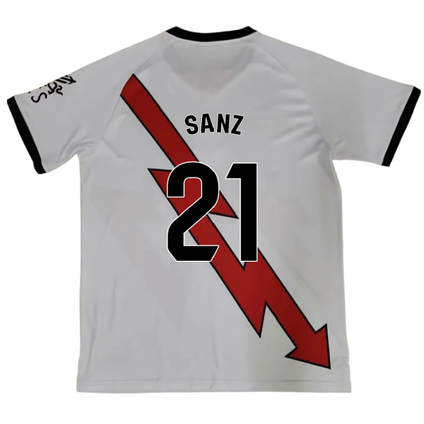 Kids Football Luismi Sanz #21 Red Away Jersey 2024/25 T-Shirt Uk