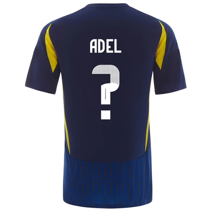 Kids Football Aida Adel #0 Blue Yellow Away Jersey 2024/25 T-Shirt Uk