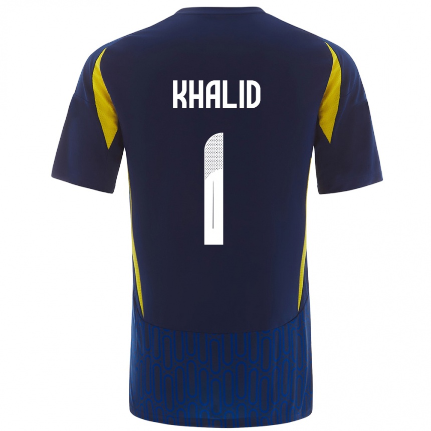 Kids Football Sara Khalid #1 Blue Yellow Away Jersey 2024/25 T-Shirt Uk