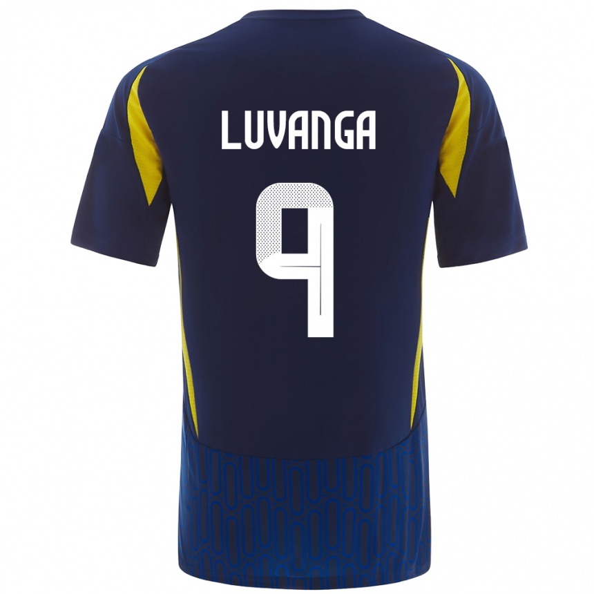 Kids Football Clara Luvanga #9 Blue Yellow Away Jersey 2024/25 T-Shirt Uk