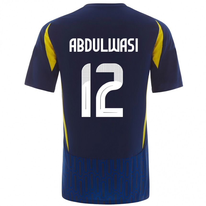 Kids Football Dalal Abdulwasi #12 Blue Yellow Away Jersey 2024/25 T-Shirt Uk