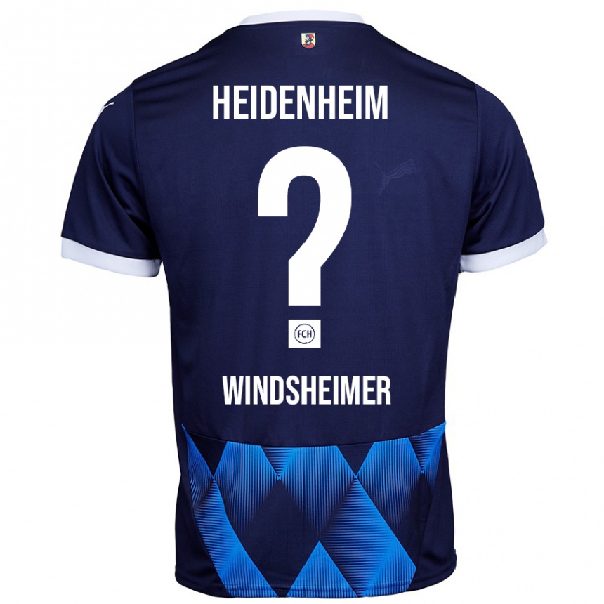 Kids Football Tim Windsheimer #0 Dark Navy Blue Away Jersey 2024/25 T-Shirt Uk