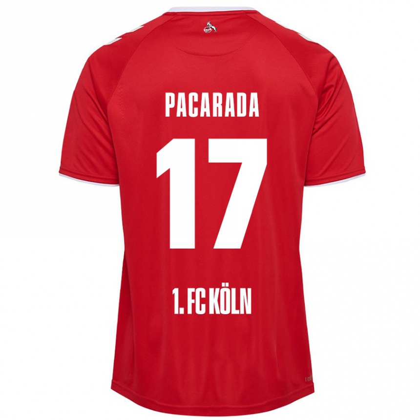 Kids Football Leart Paçarada #17 Red White Away Jersey 2024/25 T-Shirt Uk