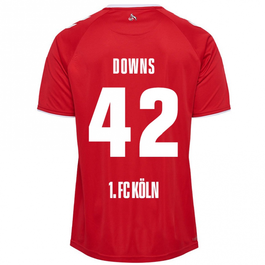 Kids Football Damion Downs #42 Red White Away Jersey 2024/25 T-Shirt Uk