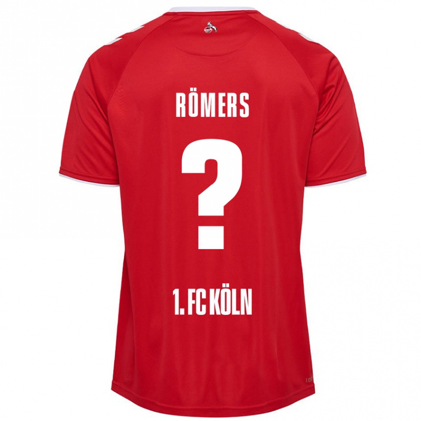 Kids Football Arian Römers #0 Red White Away Jersey 2024/25 T-Shirt Uk