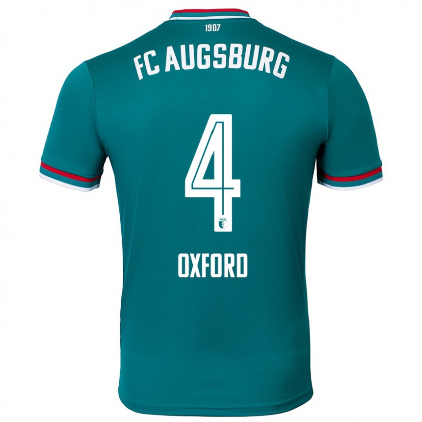 Kids Football Reece Oxford #4 Dark Green Away Jersey 2024/25 T-Shirt Uk