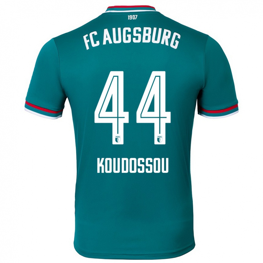 Kids Football Henri Koudossou #44 Dark Green Away Jersey 2024/25 T-Shirt Uk