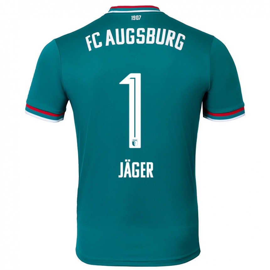 Kids Football Tobias Jäger #1 Dark Green Away Jersey 2024/25 T-Shirt Uk