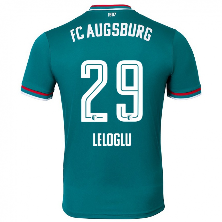 Kids Football Aras Leloglu #29 Dark Green Away Jersey 2024/25 T-Shirt Uk