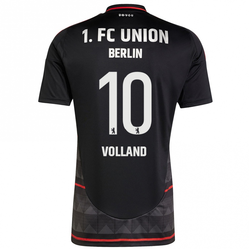 Kids Football Kevin Volland #10 Black Away Jersey 2024/25 T-Shirt Uk