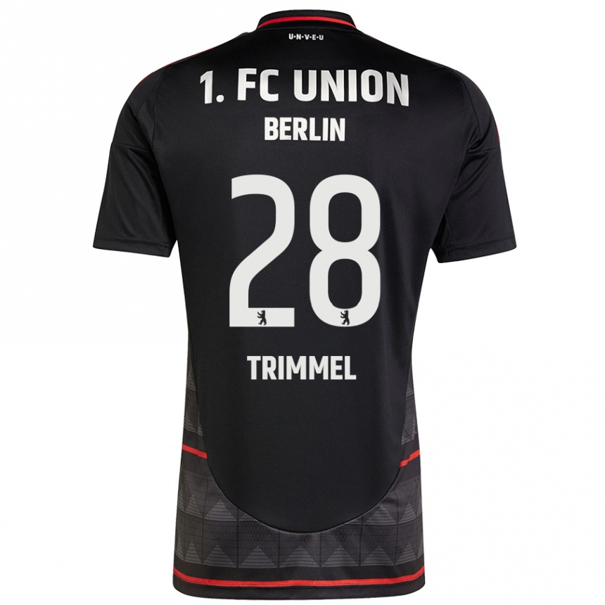 Kids Football Christopher Trimmel #28 Black Away Jersey 2024/25 T-Shirt Uk