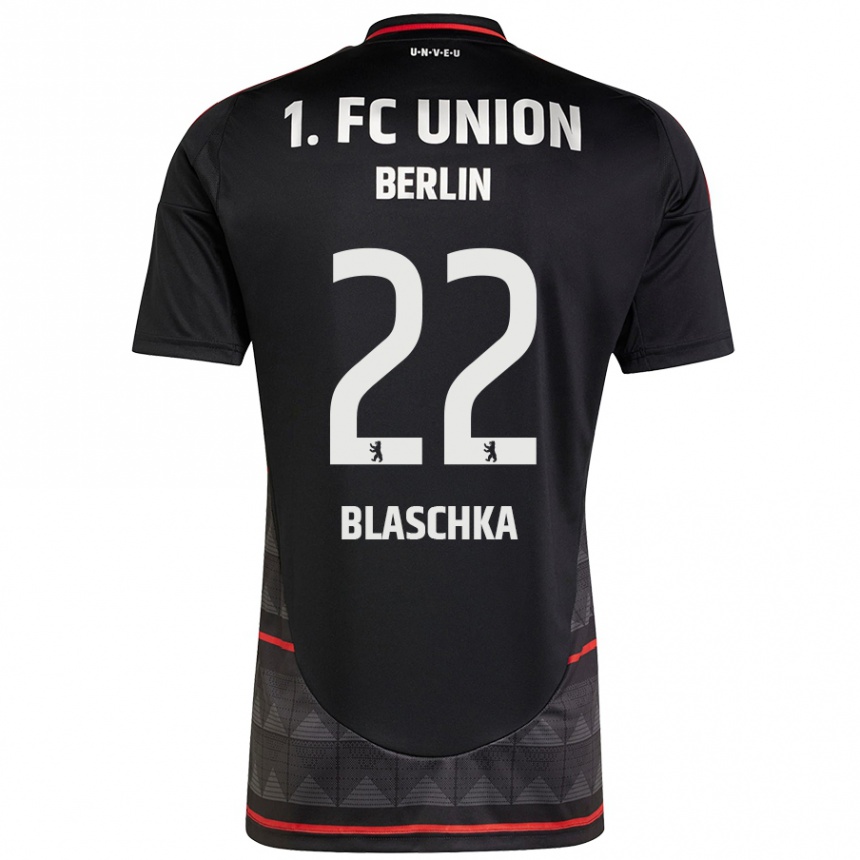 Kids Football Anouk Blaschka #22 Black Away Jersey 2024/25 T-Shirt Uk