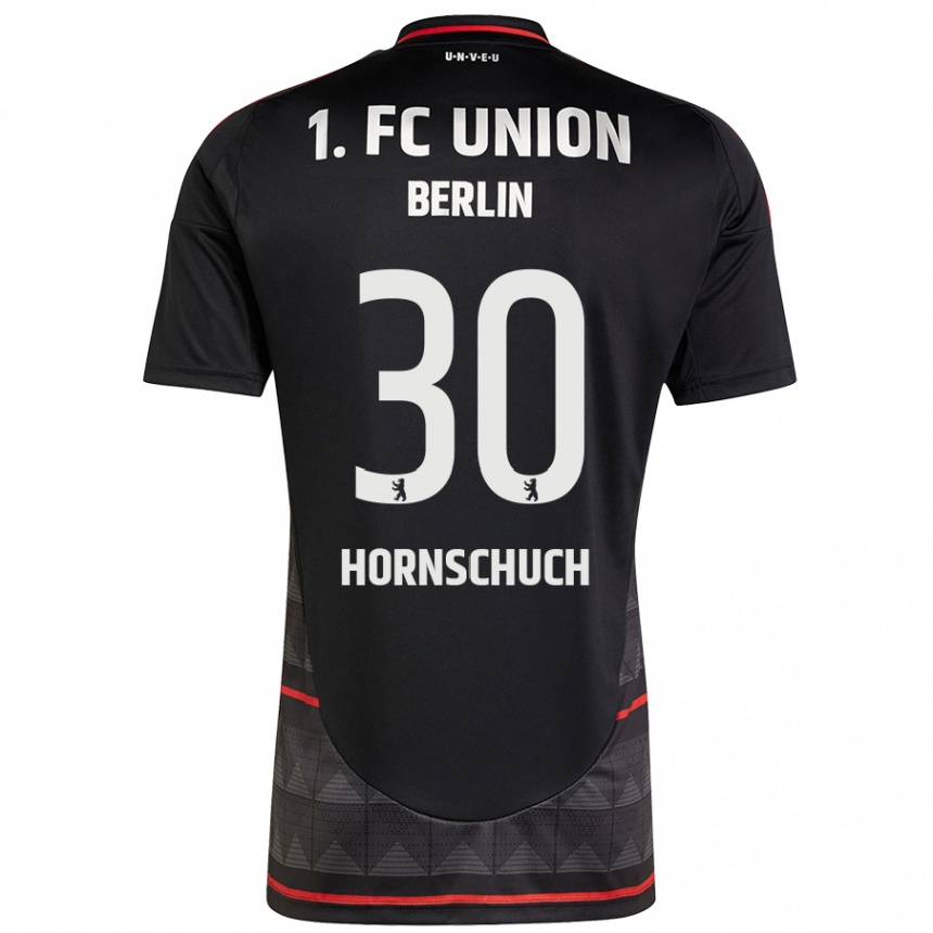 Kids Football Sarah Hornschuch #30 Black Away Jersey 2024/25 T-Shirt Uk