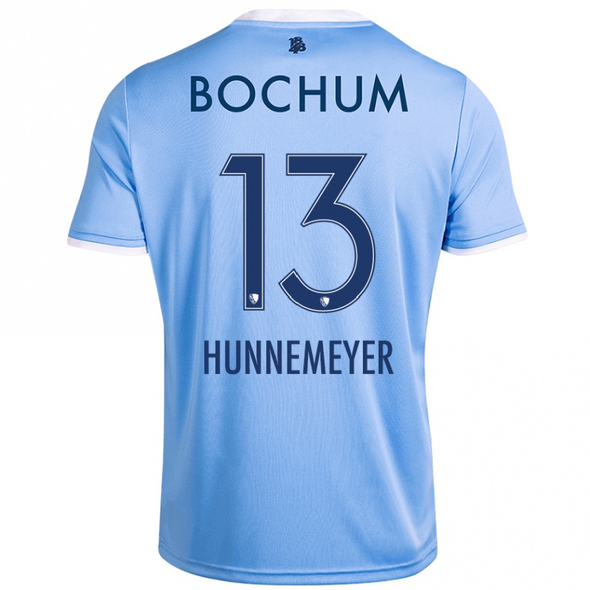 Kids Football Maja Hünnemeyer #13 Sky Blue Away Jersey 2024/25 T-Shirt Uk