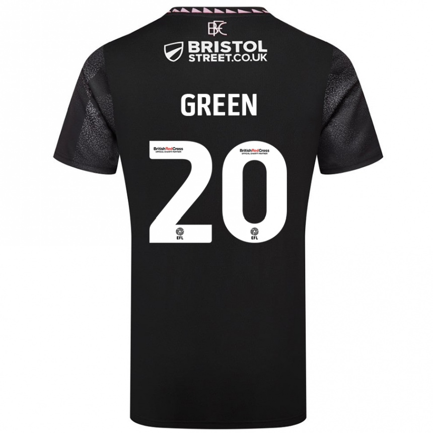 Kids Football Etienne Green #20 Black Away Jersey 2024/25 T-Shirt Uk