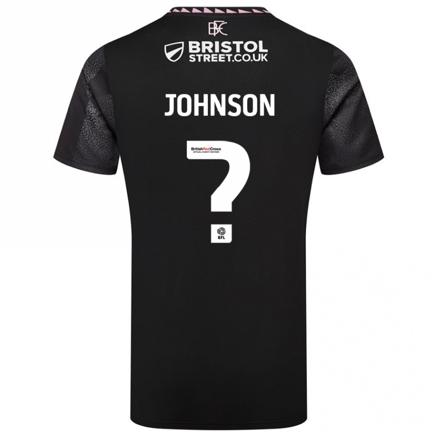 Kids Football Zach Johnson #0 Black Away Jersey 2024/25 T-Shirt Uk