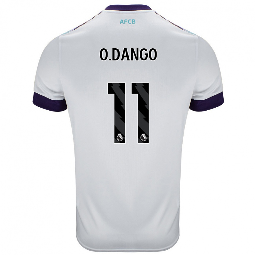 Kids Football Dango Ouattara #11 White Green Purple Away Jersey 2024/25 T-Shirt Uk