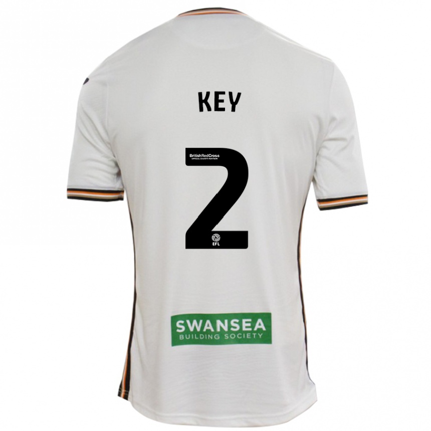 Men Football Josh Key #2 White Home Jersey 2024/25 T-Shirt Uk