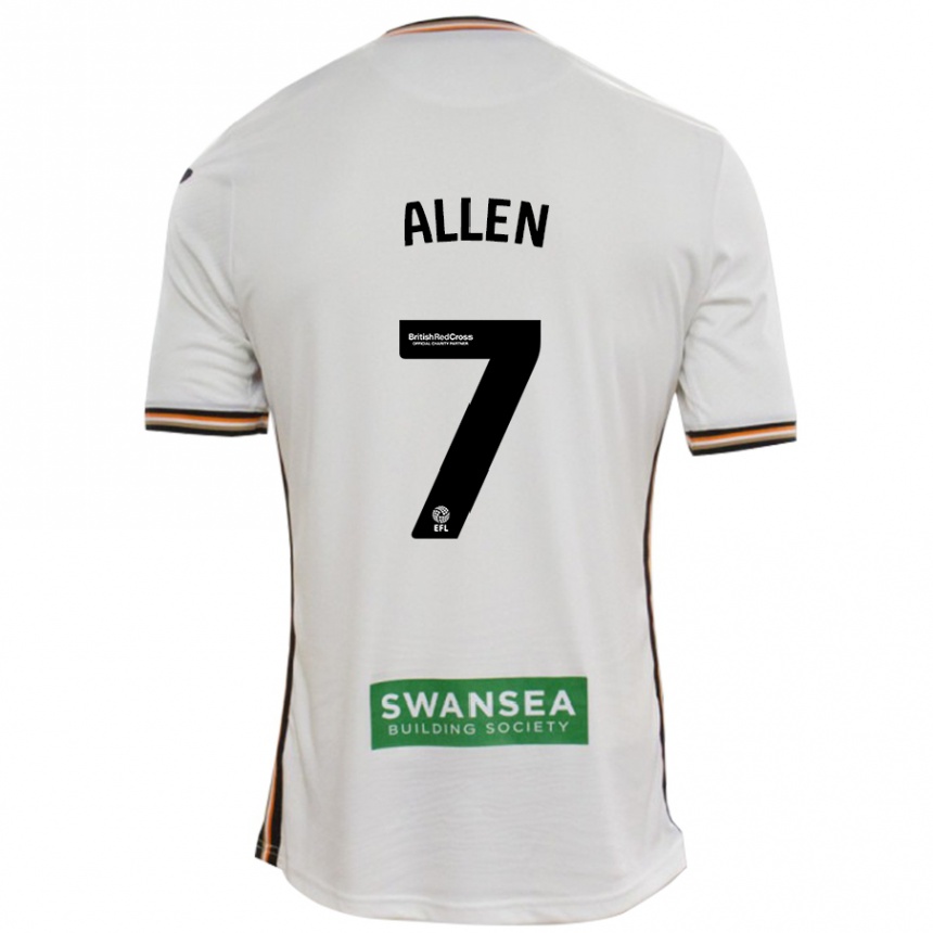 Men Football Joe Allen #7 White Home Jersey 2024/25 T-Shirt Uk