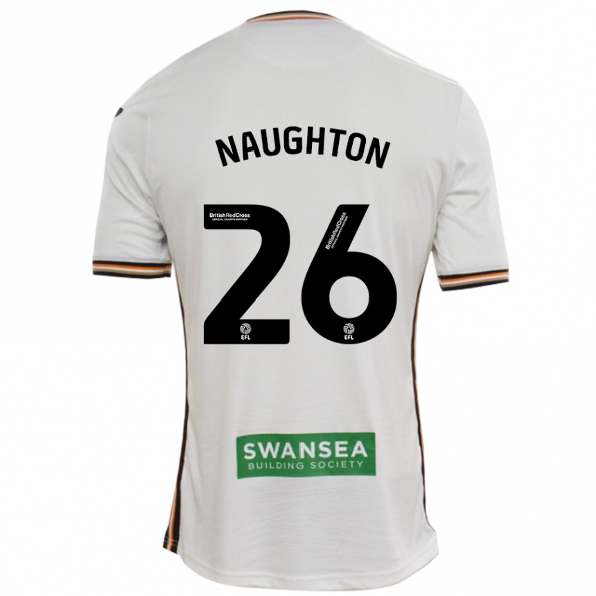 Men Football Kyle Naughton #26 White Home Jersey 2024/25 T-Shirt Uk