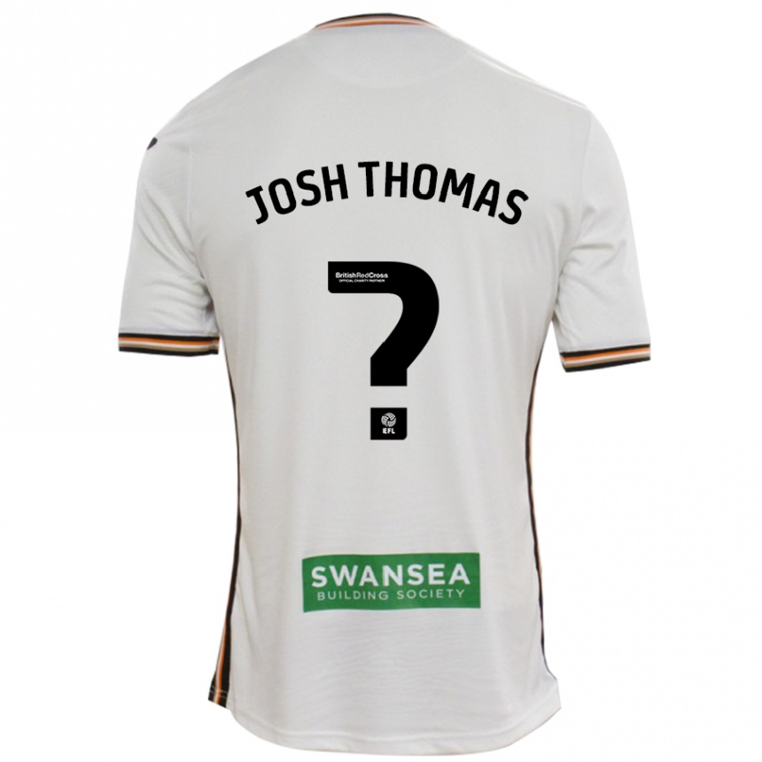 Men Football Josh Thomas #0 White Home Jersey 2024/25 T-Shirt Uk