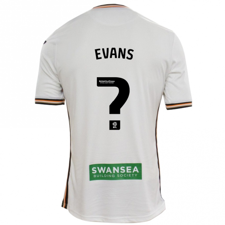 Men Football Bobo Evans #0 White Home Jersey 2024/25 T-Shirt Uk