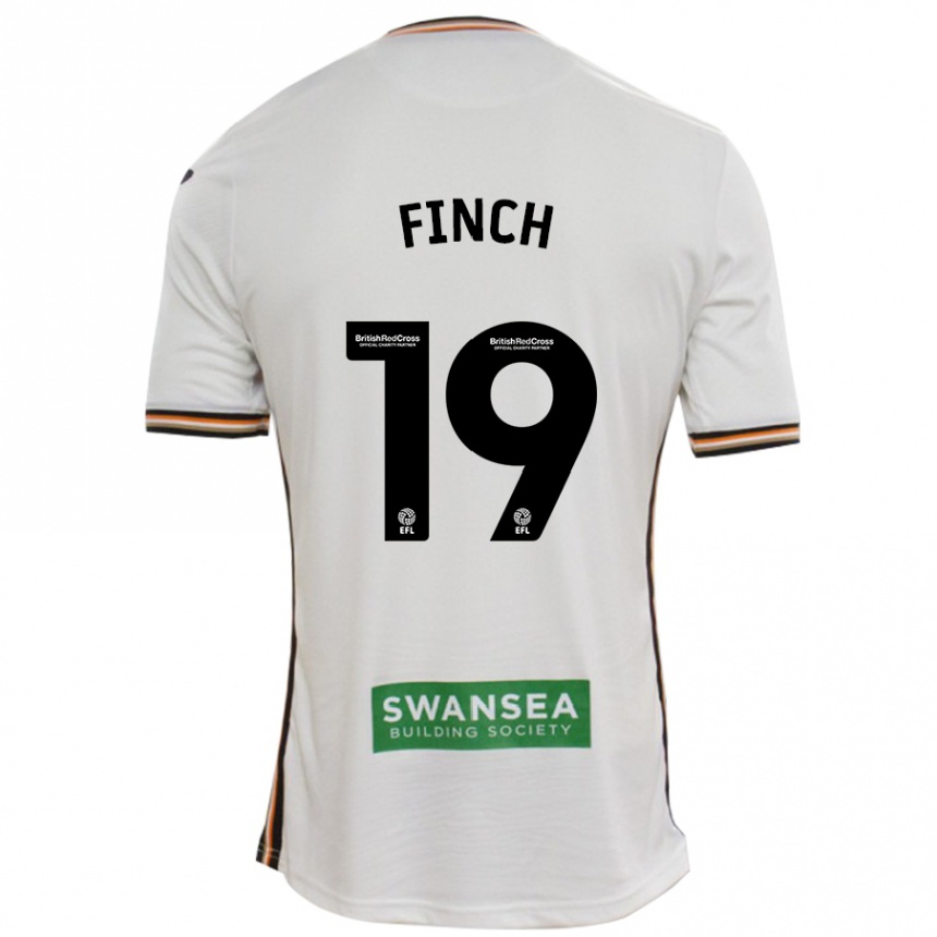 Men Football Lucy Finch #19 White Home Jersey 2024/25 T-Shirt Uk