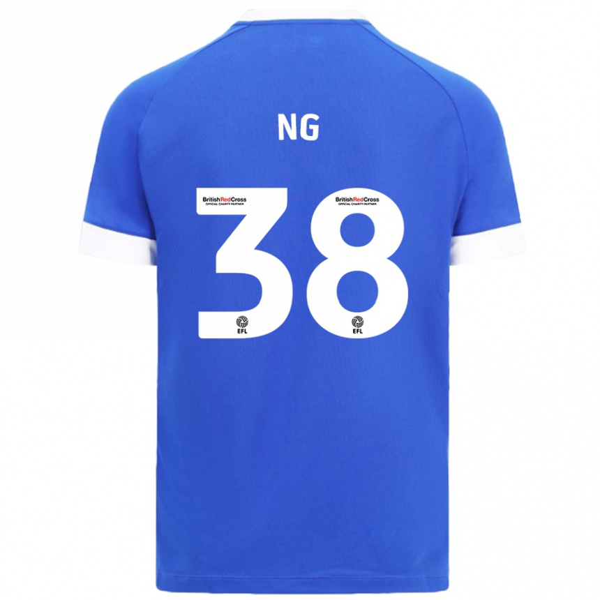 Men Football Perry Ng #38 Sky Blue Home Jersey 2024/25 T-Shirt Uk