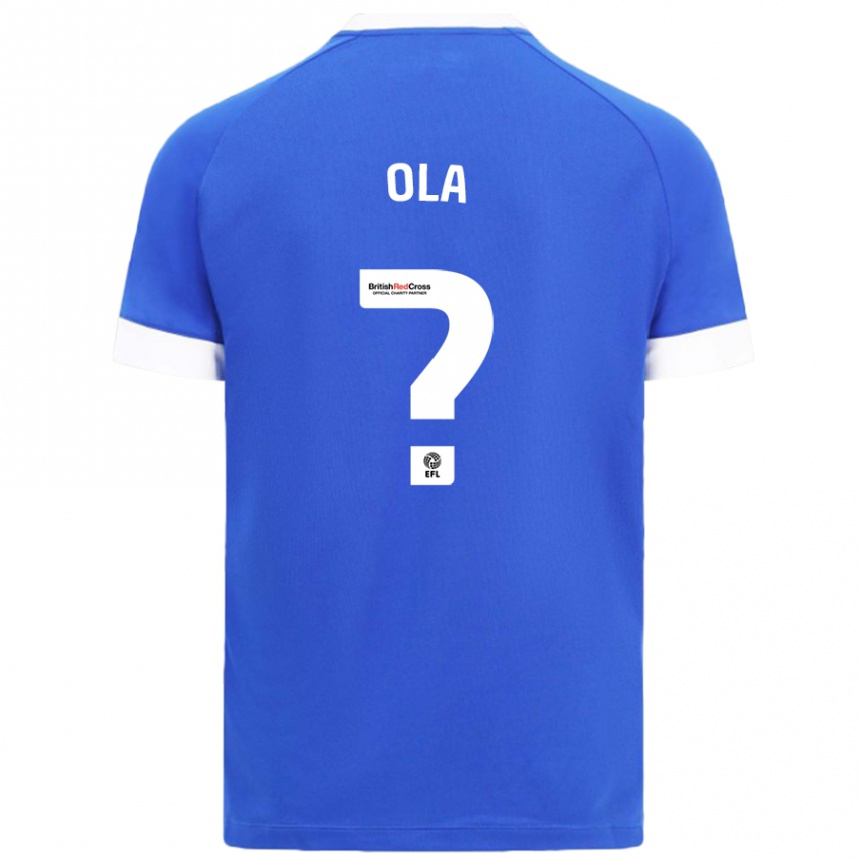 Men Football Daniel Ola #0 Sky Blue Home Jersey 2024/25 T-Shirt Uk